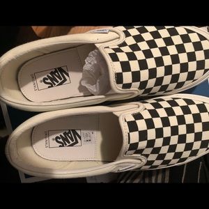 Vault vans checkered slip on